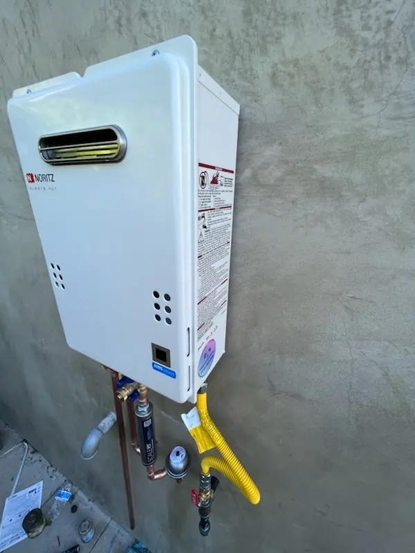 Tankless water heater installation for Randol Mill homes